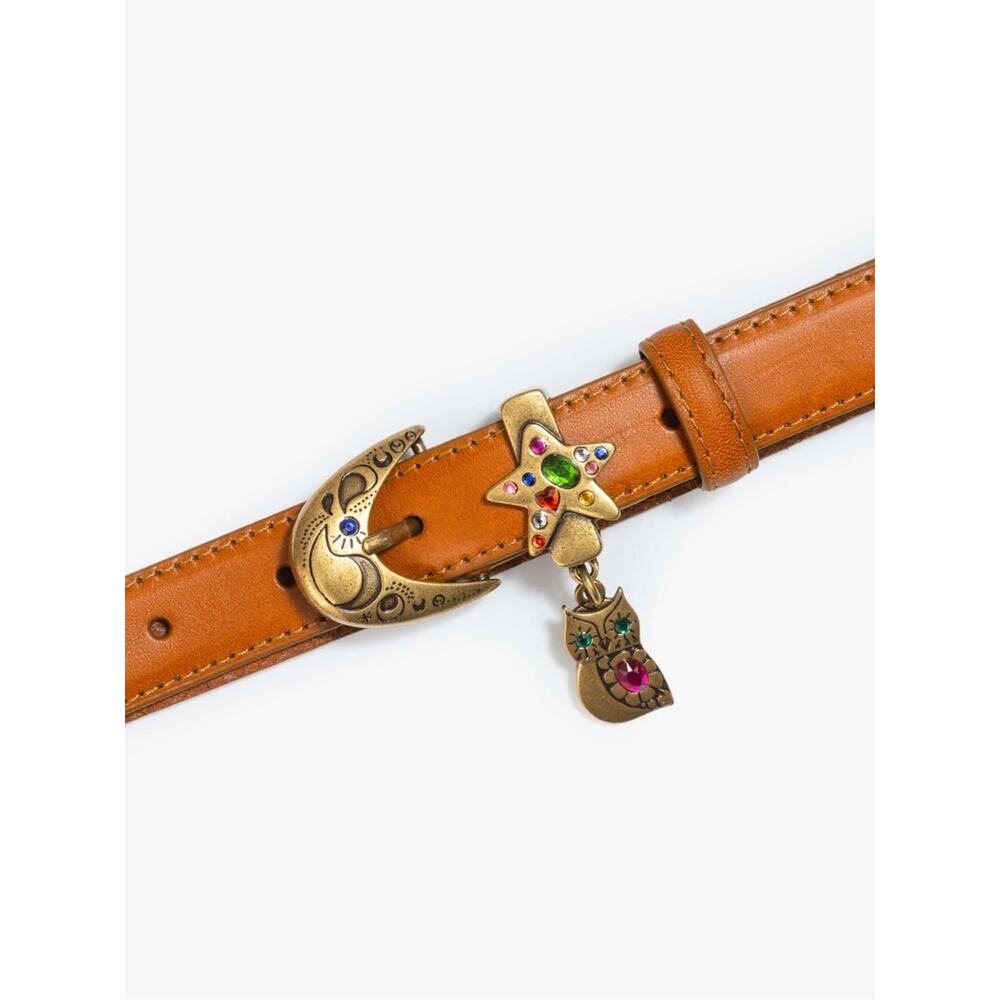 MOTHER DENIM The Charm School Brown Leather Belt S - Picture 6 of 10